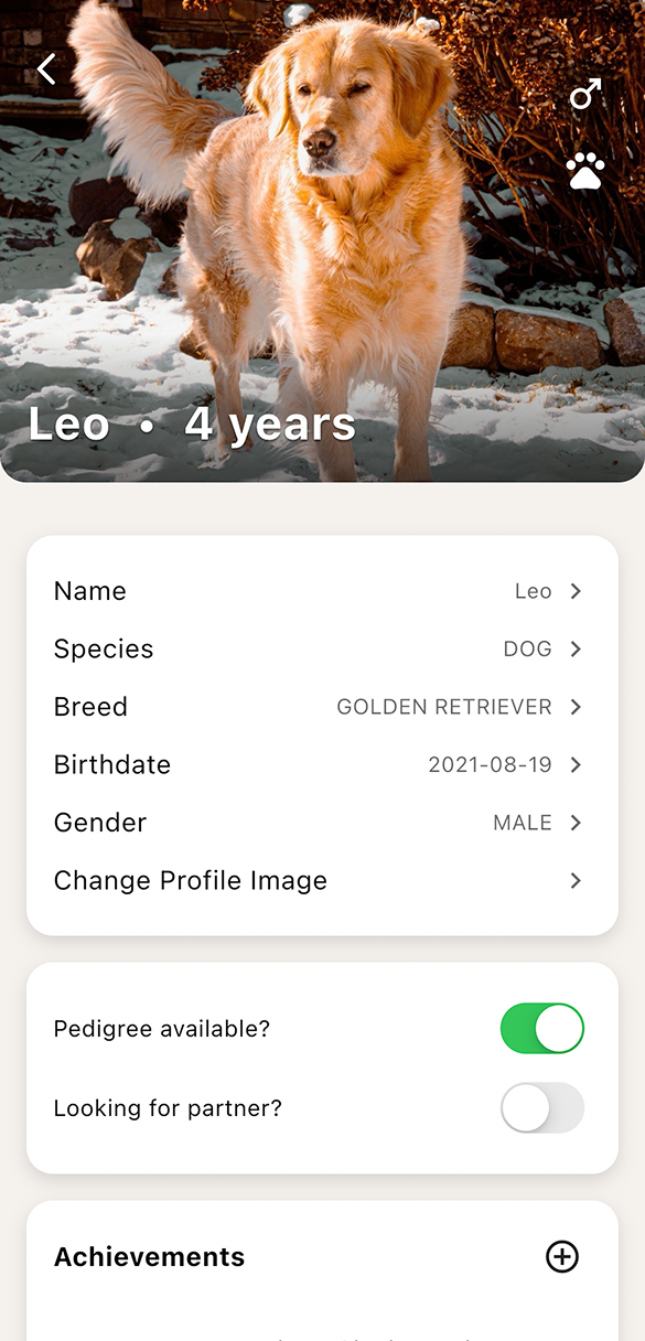 Store verified details, medical notes, and temperament tags so prospective matches see the full story.